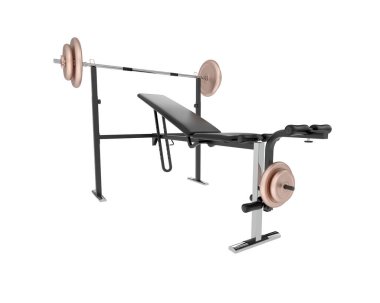 Spor aletleri arka planda izole edilmiş. 3d görüntüleme - illüstrasyon