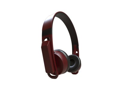 Beyaz arkaplanda izole kulaklıklar 