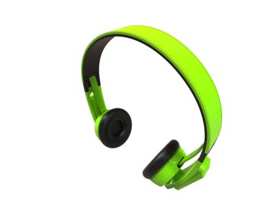 Beyaz arkaplanda izole kulaklıklar 