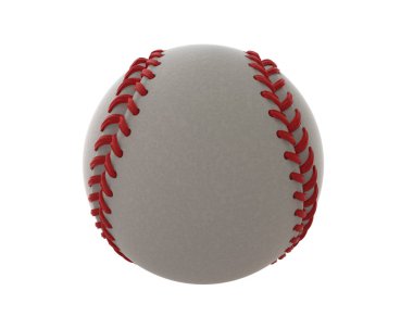 Beyzbol topu arka planda izole edilmiş. 3d görüntüleme - illüstrasyon