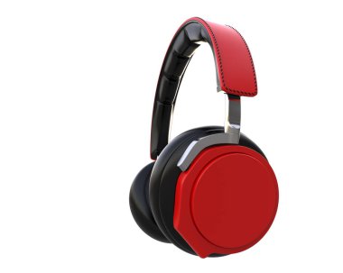 Beyaz arkaplanda izole kulaklıklar 