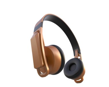 Beyaz arkaplanda izole kulaklıklar 