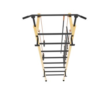 Spor aletleri arka planda izole edilmiş. 3d görüntüleme - illüstrasyon