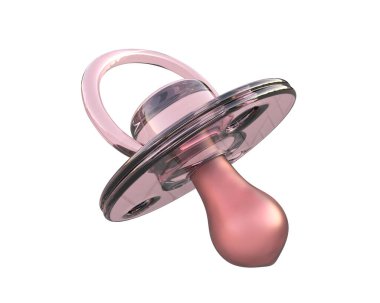 Bebek emziği arka planda izole edilmiş. 3d görüntüleme - illüstrasyon