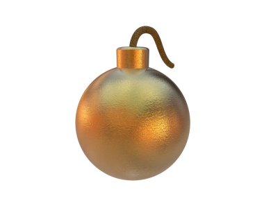 Beyaz arka plan üzerinde bomba 