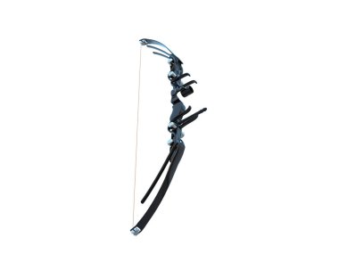 ok yayı beyaz arkaplanda izole edildi