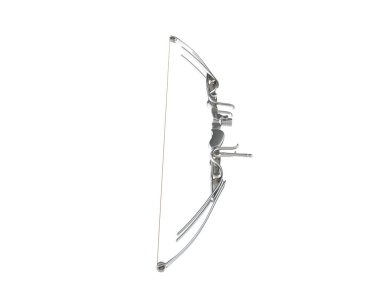 ok yayı beyaz arkaplanda izole edildi