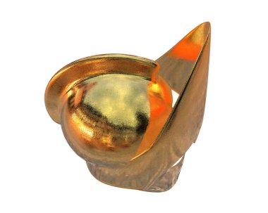 Beyaz bir arka plan üzerinde izole kask