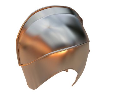 Beyaz arkaplanda Sparta miğferi