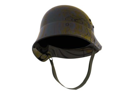 Beyaz arkaplanda izole edilmiş kask  