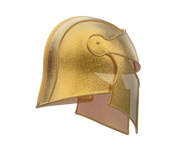 Şövalye miğferi arka planda. 3d görüntüleme - illüstrasyon