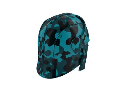 Şövalye miğferi arka planda. 3d görüntüleme - illüstrasyon