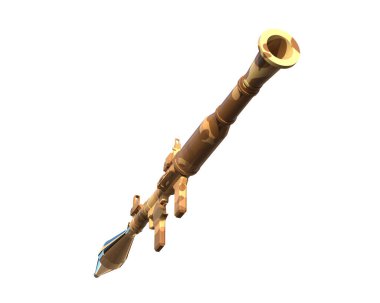 Bomba fırlatıcı arka planda izole edildi. 3d görüntüleme - illüstrasyon