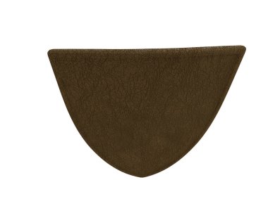 Beyaz arkaplanda kalkan izole edildi 