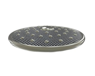 Beyaz arkaplanda kalkan izole edildi 