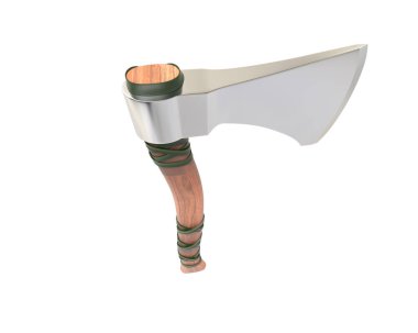 el axe izole üzerinde beyaz arka plan