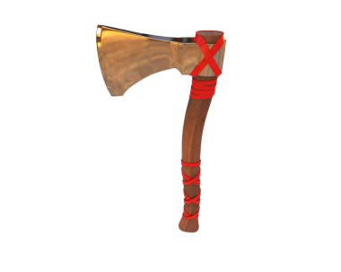 el axe izole üzerinde beyaz arka plan