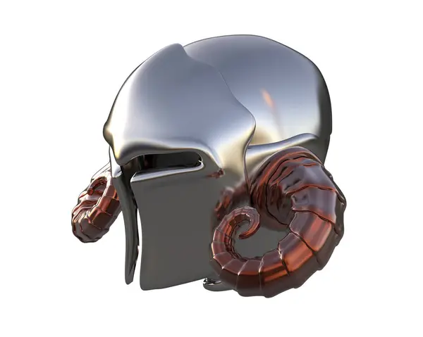 Gladiator Helmet Isolated Background Rendering Illustration — Stock Photo, Image