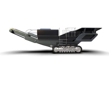 Hasatçı arka planda izole edilmiş. 3d görüntüleme - illüstrasyon