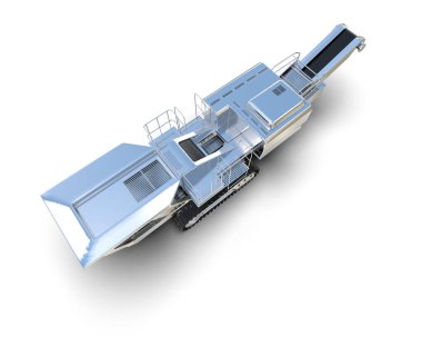 Hasatçı arka planda izole edilmiş. 3d görüntüleme - illüstrasyon