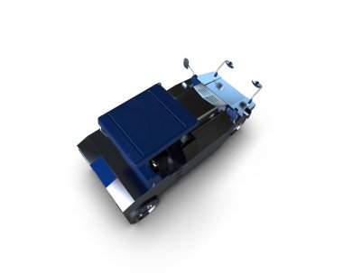 Compactor isolated on background. 3d rendering - illustration