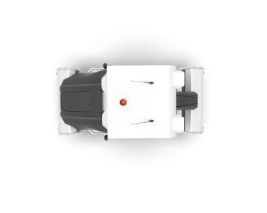 Sıkıştırıcı beyaz arkaplanda izole edildi. 3d görüntüleme - illüstrasyon