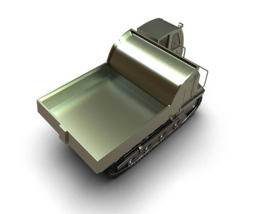 modern kamyon beyaz arka planda izole edildi 3 d illüstrasyon