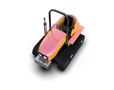 modern kamyon beyaz arka planda izole edildi 3 d illüstrasyon