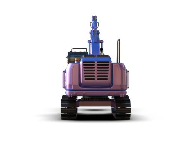 Kazıcı beyaz arka planda izole edilmiş. 3d görüntüleme - illüstrasyon