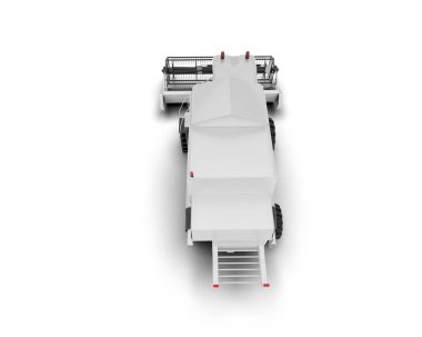 Hasatçı beyaz arka planda izole edilmiş. 3d görüntüleme - illüstrasyon