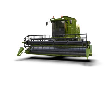 Hasatçı beyaz arka planda izole edilmiş. 3d görüntüleme - illüstrasyon