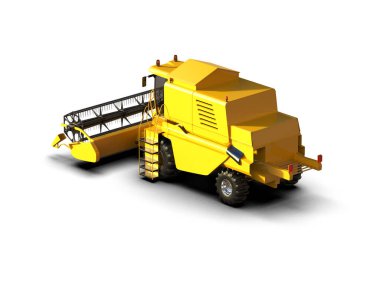 Hasatçı arka planda izole edilmiş. 3d görüntüleme - illüstrasyon