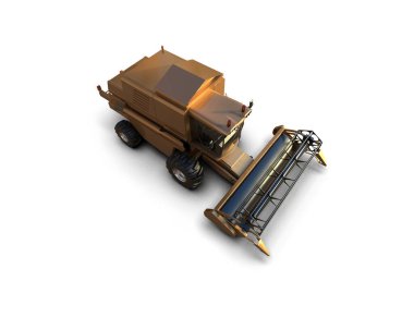 Hasatçı arka planda izole edilmiş. 3d görüntüleme - illüstrasyon