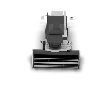 Hasatçı arka planda izole edilmiş. 3d görüntüleme - illüstrasyon
