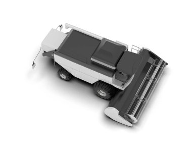 Hasatçı arka planda izole edilmiş. 3d görüntüleme - illüstrasyon