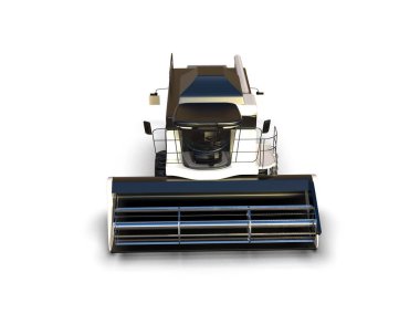 Hasatçı beyaz arka planda izole edilmiş. 3d görüntüleme - illüstrasyon