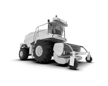 Hasatçı arka planda izole edilmiş. 3d görüntüleme - illüstrasyon