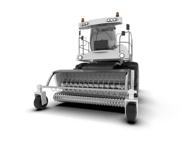 Hasatçı arka planda izole edilmiş. 3d görüntüleme - illüstrasyon