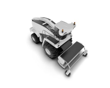 Hasatçı arka planda izole edilmiş. 3d görüntüleme - illüstrasyon