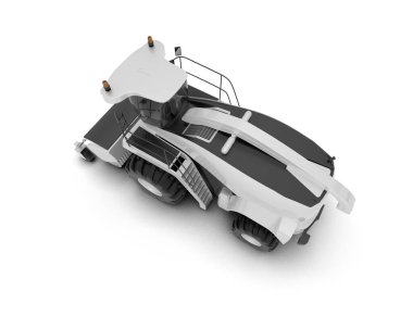 Hasatçı arka planda izole edilmiş. 3d görüntüleme - illüstrasyon