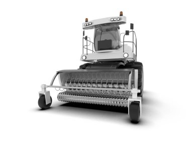 Hasatçı arka planda izole edilmiş. 3d görüntüleme - illüstrasyon