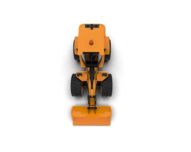 Kazıcı arka planda izole edildi. 3d görüntüleme - illüstrasyon