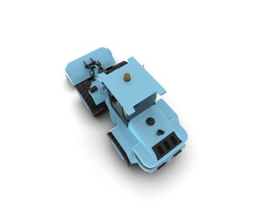 Kazıcı arka planda izole edildi. 3d görüntüleme - illüstrasyon