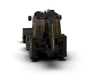 Kazıcı arka planda izole edildi. 3d görüntüleme - illüstrasyon