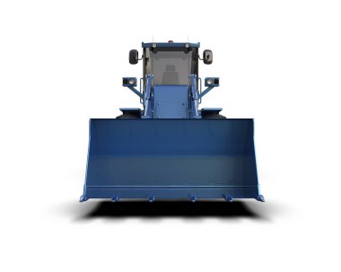 Yükleyici arka planda izole edildi. 3d görüntüleme - illüstrasyon