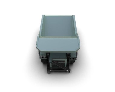Mining truck isolated on background. 3d rendering - illustration