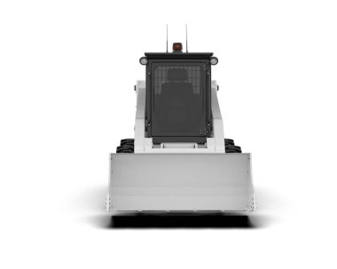 Dümen yükleyicisi beyaz arka planda izole edildi. 3d görüntüleme - illüstrasyon