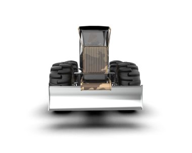 Skidder beyaz arka planda izole edilmiş. 3d görüntüleme - illüstrasyon