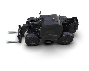 Yükleyici arka planda izole edildi. 3d görüntüleme - illüstrasyon