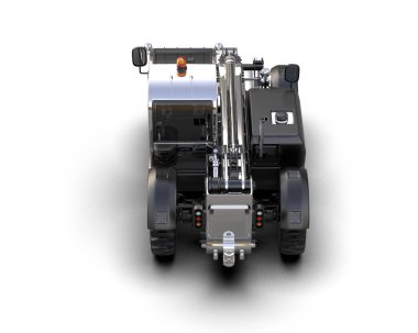 Yükleyici arka planda izole edildi. 3d görüntüleme - illüstrasyon